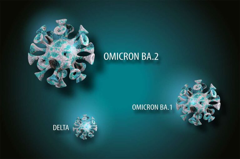 Omicron BA1 vs BA2 variants
