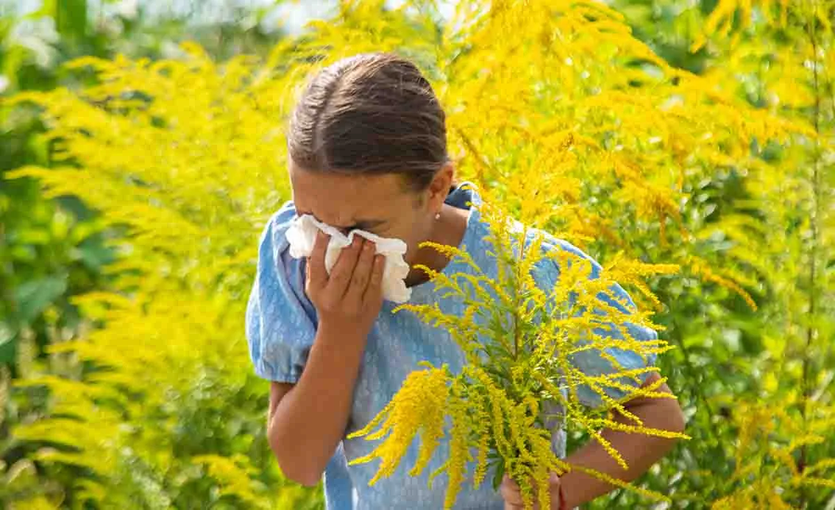 Child Suffering With Seasonal Allergies